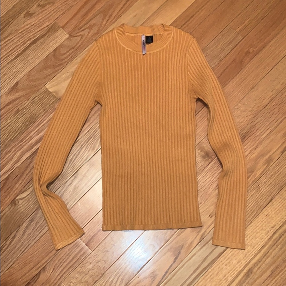 Love by Design Ribbed Crewneck Skivvy Sweater - Picture 2 of 12
